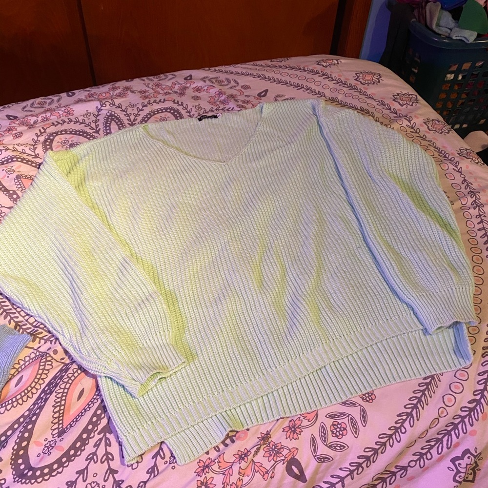 Light Green BooHoo Sweater